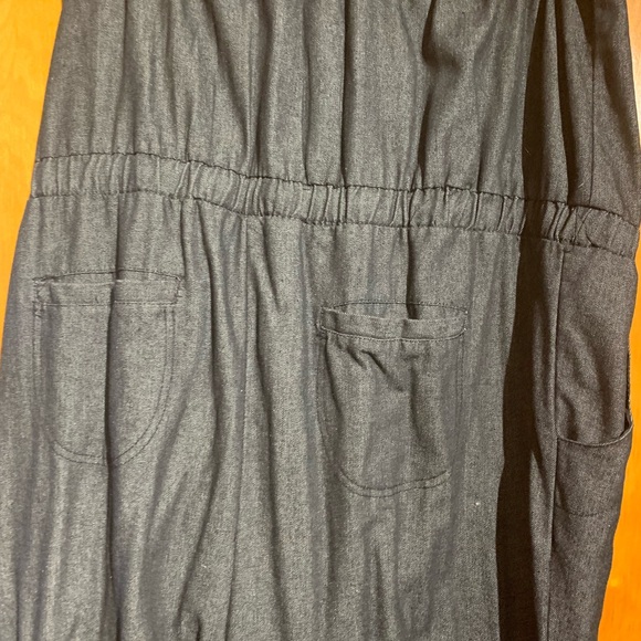 Plus size Paper Tee black denim Romper Size 3X. Never worn $25. - Picture 5 of 7